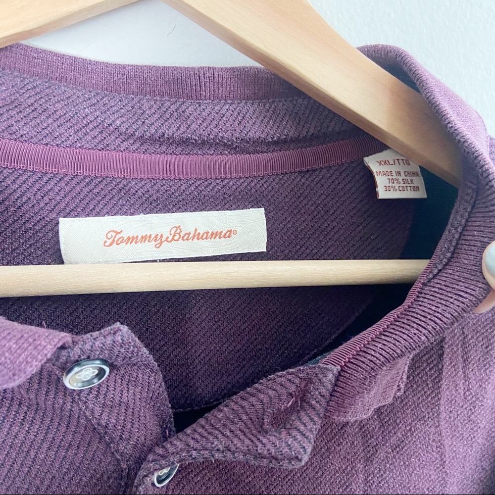 Tommy Bahama Vintage 90's Silk Blend Long Sleeve - Picture 3 of 5